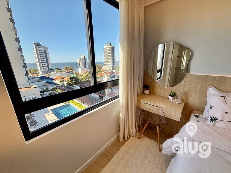 Apartamento 3 quartos perto Beto Carrero com vista mar