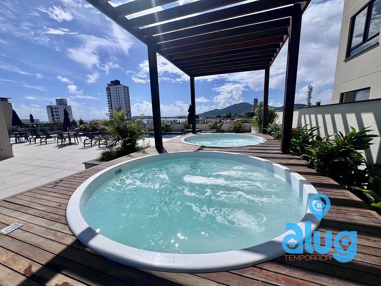 Apartamento 3 quartos perto Beto Carrero com vista mar