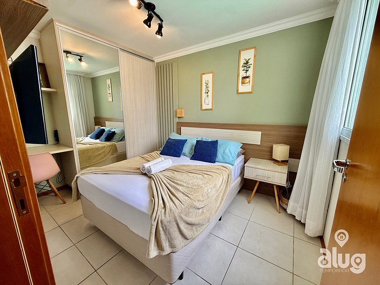 Apto 3 Quartos em Home Club com telas de Proteção