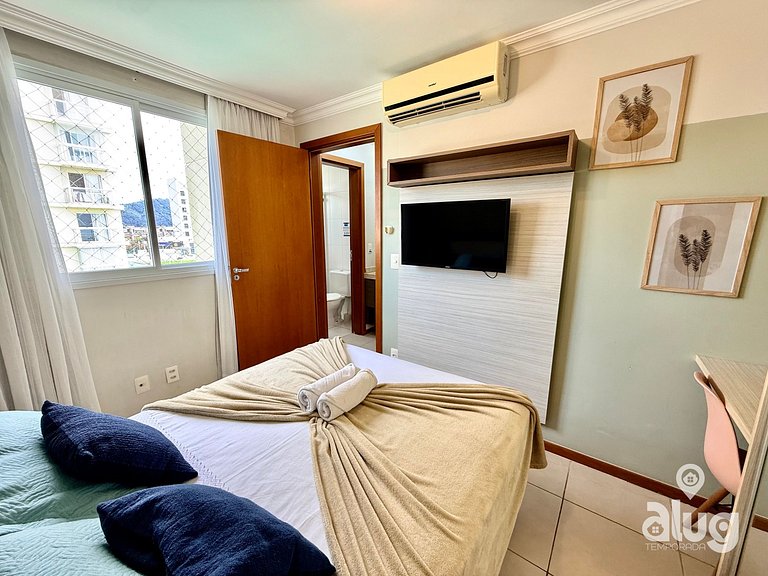 Apto 3 Quartos em Home Club com telas de Proteção